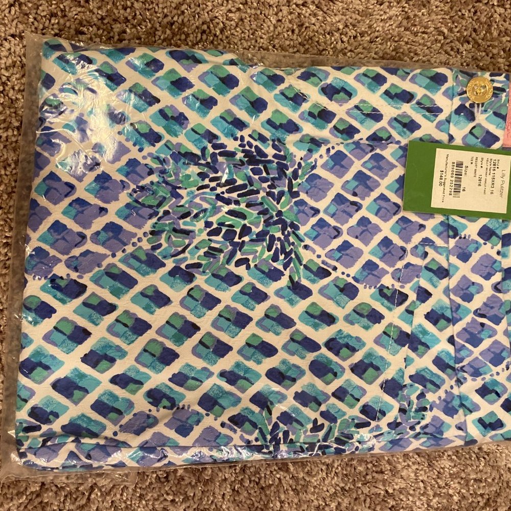 Lilly Pulitzer! Kelly Skinny Ankle Pant, Size 16, New w/Tags - Picture 2 of 4